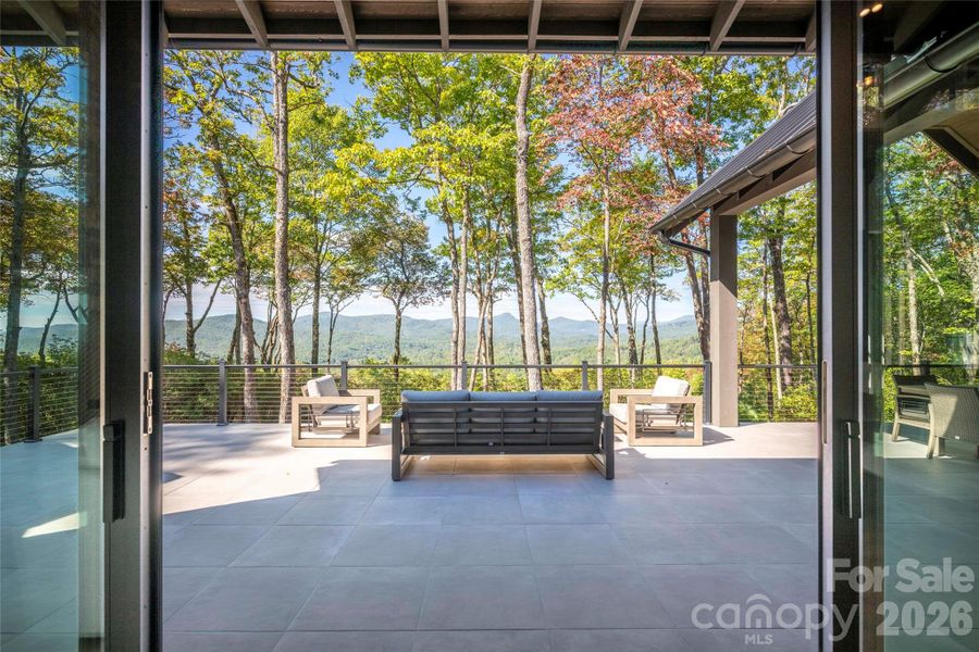 Exterior details and patio area of a home in , Sapphire (Image 24).