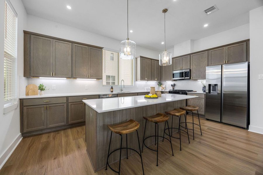 Furnished interior view inside a new home in Commons at West Tidwell, Houston (Image 12).