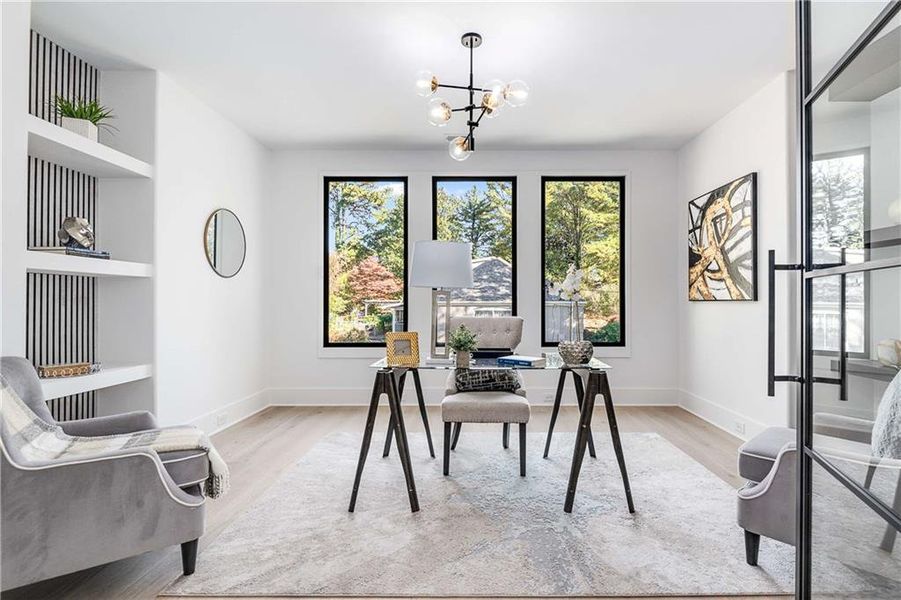 Furnished interior view inside a new home in , Sandy Springs (Image 55). Furnished interior view inside a new home in , Sandy Springs (Image 55).
