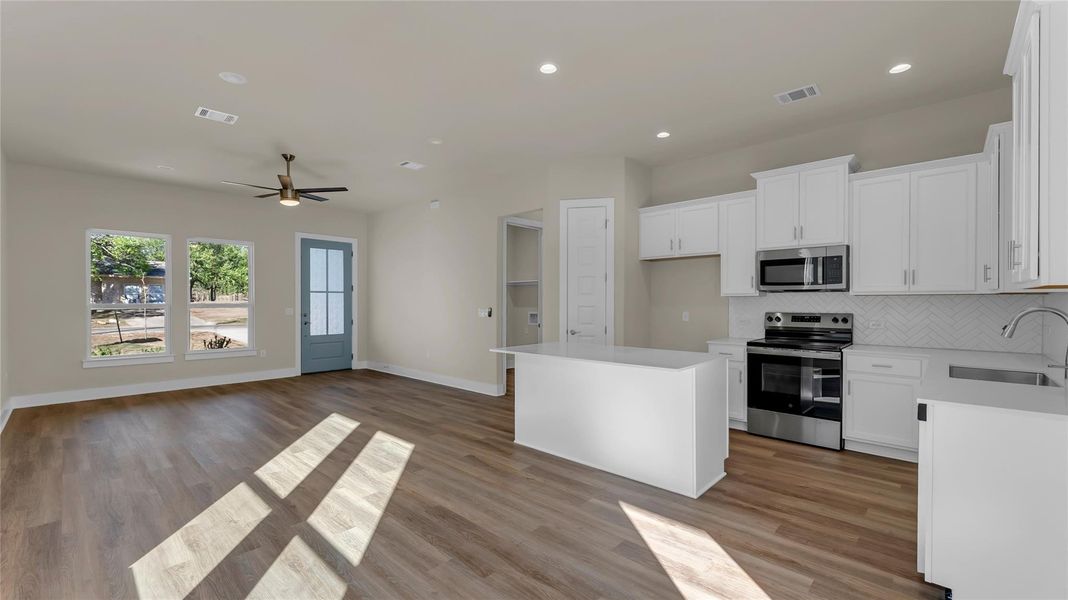 Furnished interior view inside a new home in , Cottonwood Shores (Image 5).