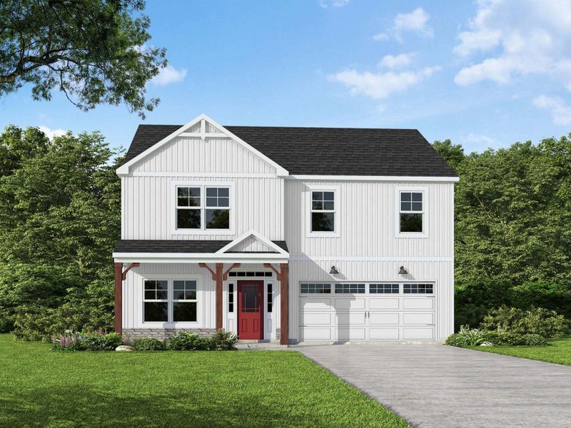 Elevation FH with Stone