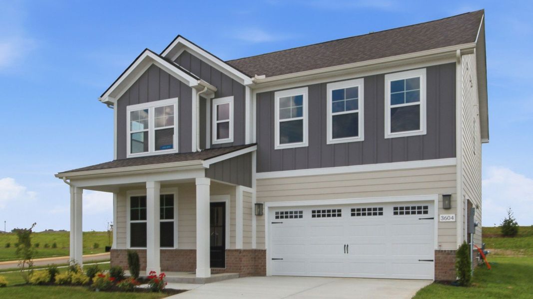 Pelham plan exterior built in Columbia, TN