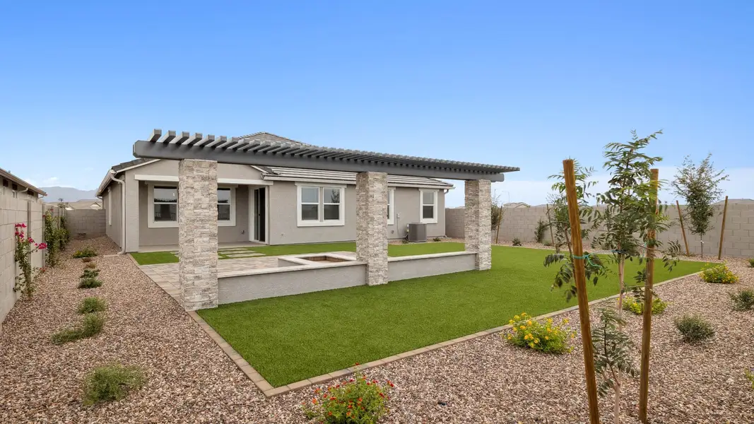 Exterior details and patio area of a home in Quail Ranch, San Tan Valley (Image 4). Exterior details and patio area of a home in Quail Ranch, San Tan Valley (Image 4).