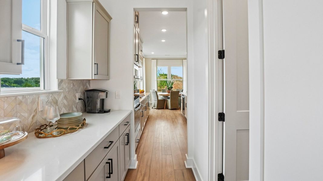 Separate area of kitchen with access to pantry Separate area of kitchen with access to pantry