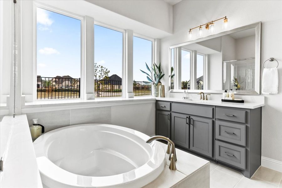 Furnished interior view inside a new home in Nelson Lake, Rockwall (Image 13).