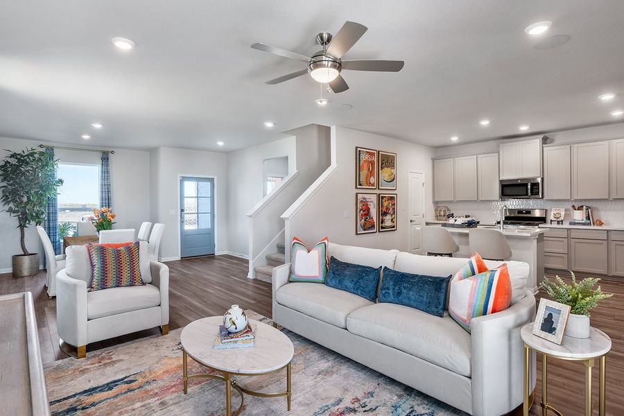 Furnished interior view inside a new home in Longview, Del Valle (Image 7).