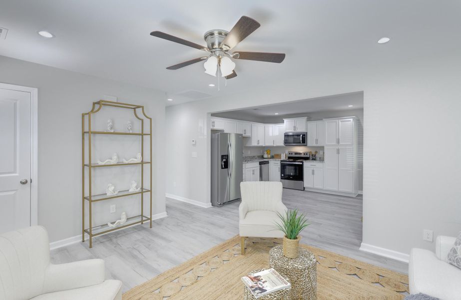 Furnished interior view inside a new home in , Walterboro (Image 35).
