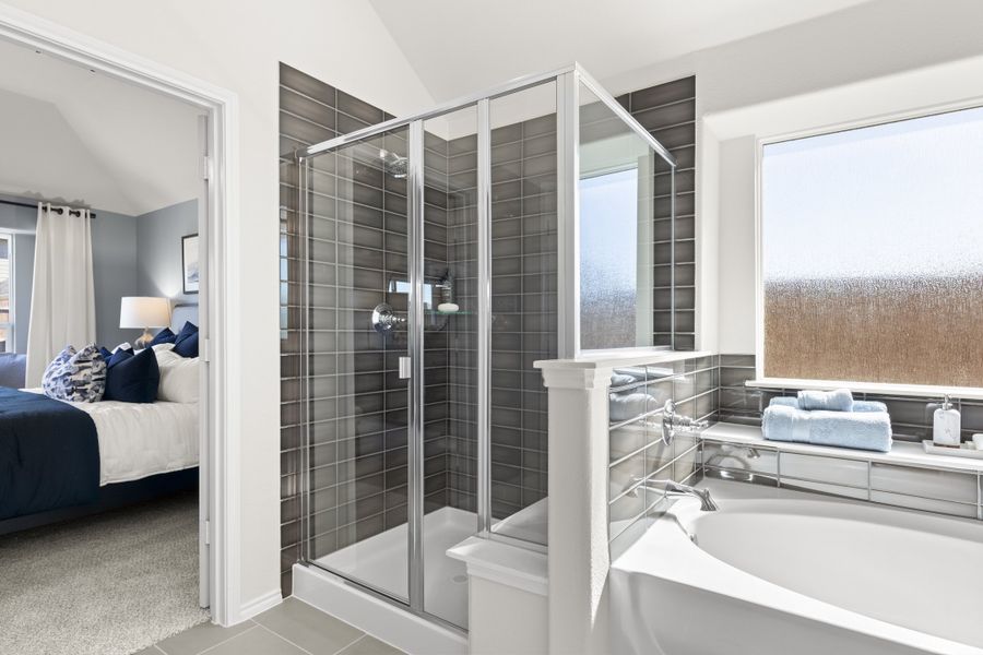 Representative furnished interior of a home built from the Concept 2065 by Risewell Homes in Summer Crest, Fort Worth (Image 25).