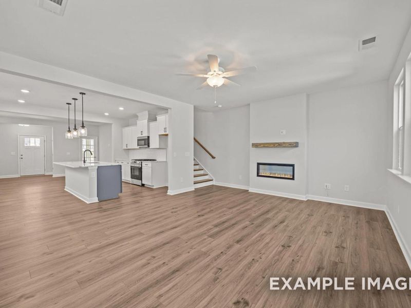 Spacious, unfurnished interior of a new home in Forestville Yard, Knightdale (Image 7). Spacious, unfurnished interior of a new home in Forestville Yard, Knightdale (Image 7).