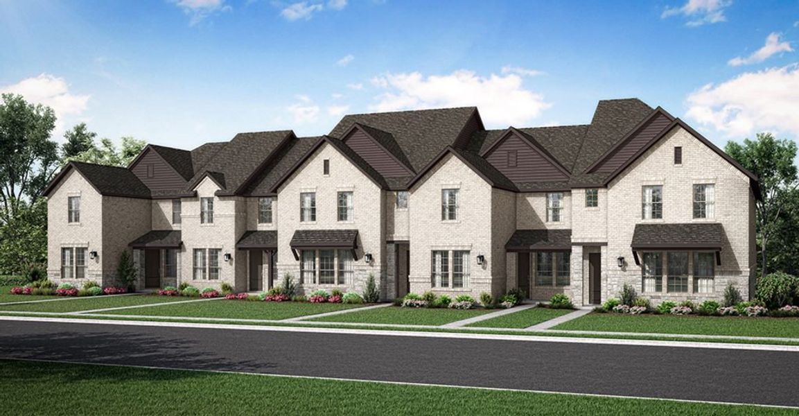 Front exterior of a new home in Creekshaw, Royse City, TX, highlighting curb appeal (Image 1).