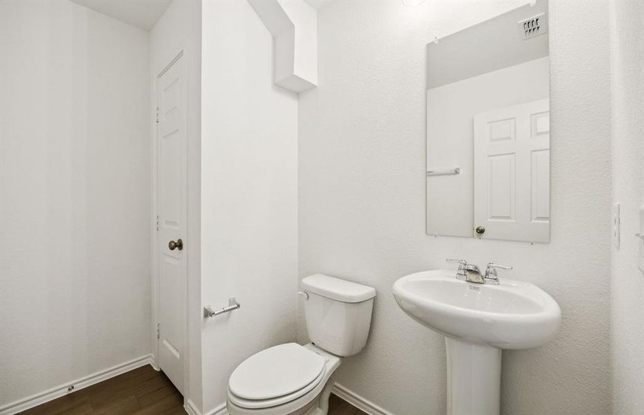Easily accessible secondary bath on first floor *Real home pictured Easily accessible secondary bath on first floor *Real home pictured