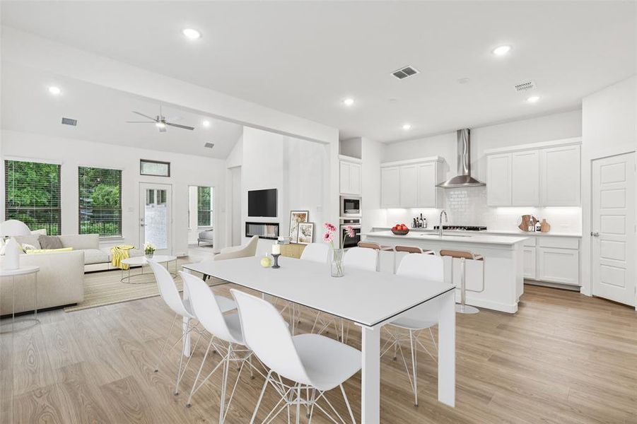Open First Floor in the Picasso II home plan by Trophy Signature Homes – REPRESENTATIVE PHOTO Open First Floor in the Picasso II home plan by Trophy Signature Homes – REPRESENTATIVE PHOTO