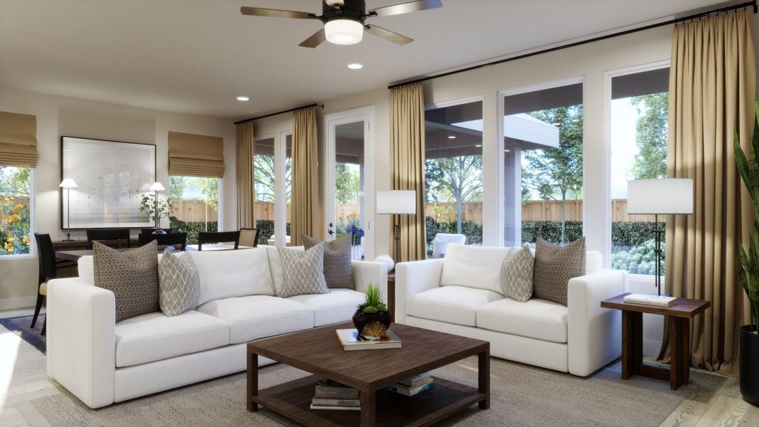 Representative furnished interior of a home built from the 4007 by Risewell Homes in Freedom at Anthem, Kyle (Image 5).