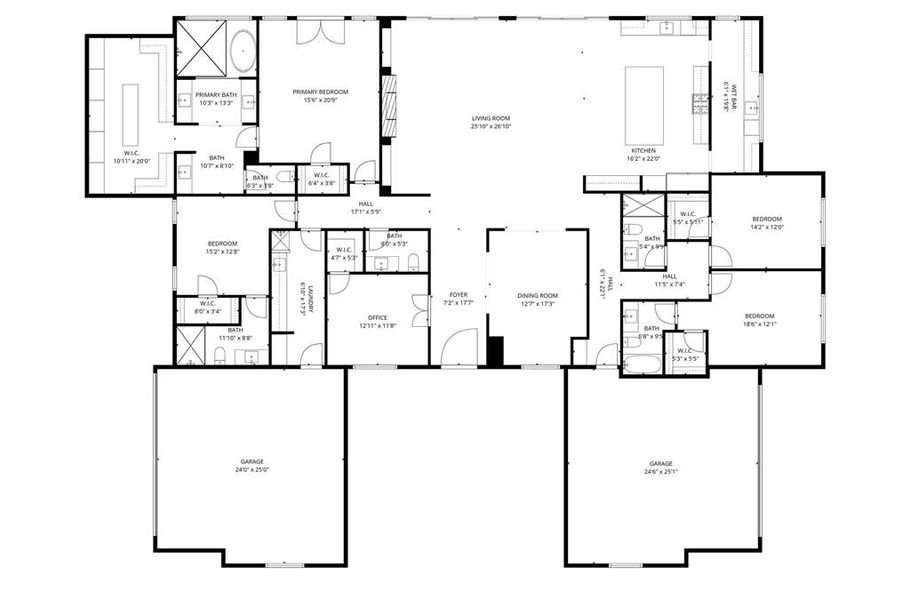 2D floor plan layout of this home in , Heath, TX (Image 4).