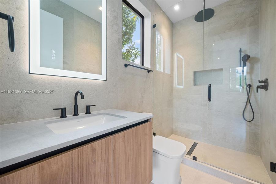 Furnished interior view inside a new home in , Miami (Image 29).