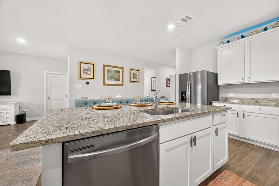 Furnished interior view inside a new home in Lexington Heights, Willis (Image 16).