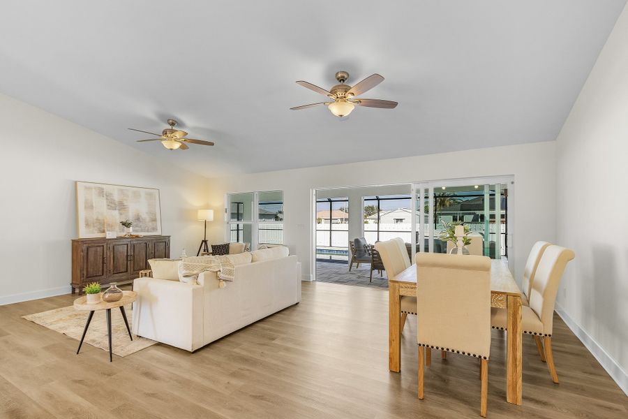 Representative furnished interior of a home built from the The Paradise Cove by Sunlife Homes LLC in Cape Coral, Cape Coral (Image 9).