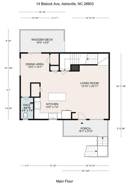 2D floor plan layout of this home in , Asheville, NC (Image 4). 2D floor plan layout of this home in , Asheville, NC (Image 4).