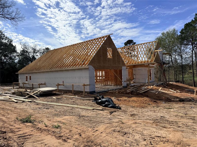 In-progress construction of a new home in , Plantersville, TX (Image 7).