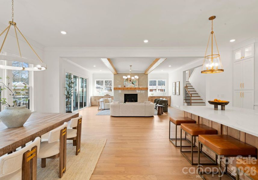 Furnished interior view inside a new home in , Charlotte (Image 15).