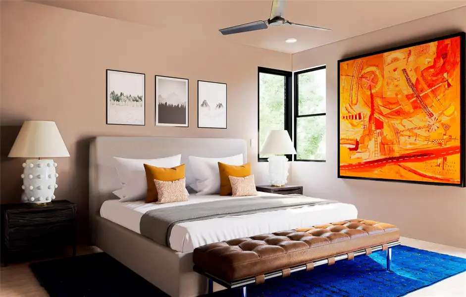 Furnished interior view inside a new home in , Austin (Image 10). Furnished interior view inside a new home in , Austin (Image 10).