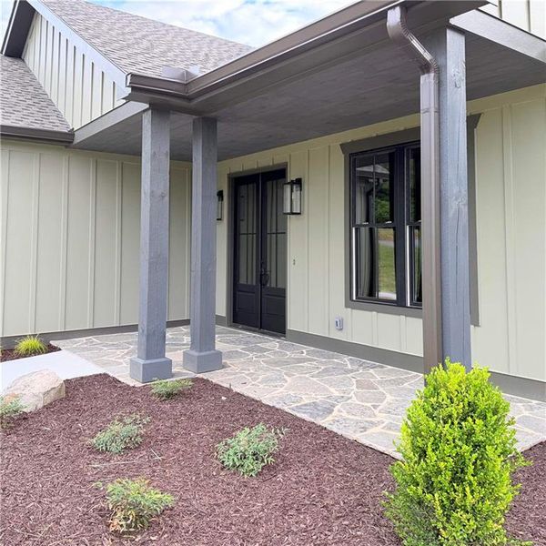 Exterior details and patio area of a home in , Morganton (Image 25).