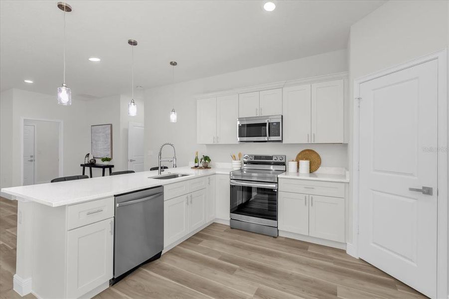 Furnished interior view inside a new home in , Citrus Springs (Image 8).