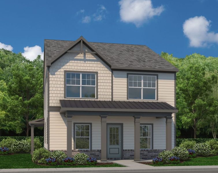 Representative exterior photo of a completed home built from the Stonehurst by Piedmont Residential in Magnolia Trace, Flowery Branch, GA (Image 3).