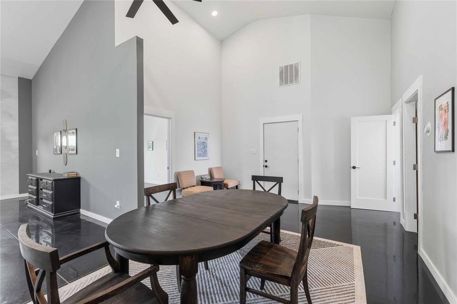 Furnished interior view inside a new home in , Bangs (Image 7).