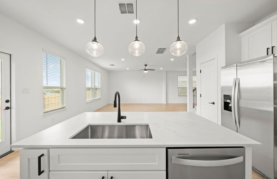Furnished interior view inside a new home in Sunfield, Buda (Image 11).