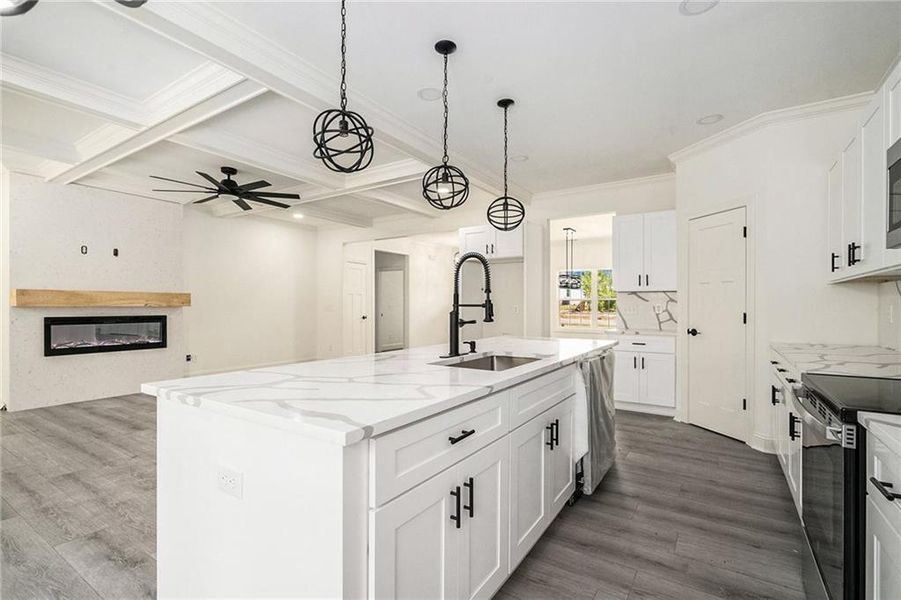 Furnished interior view inside a new home in , Chatsworth (Image 8).
