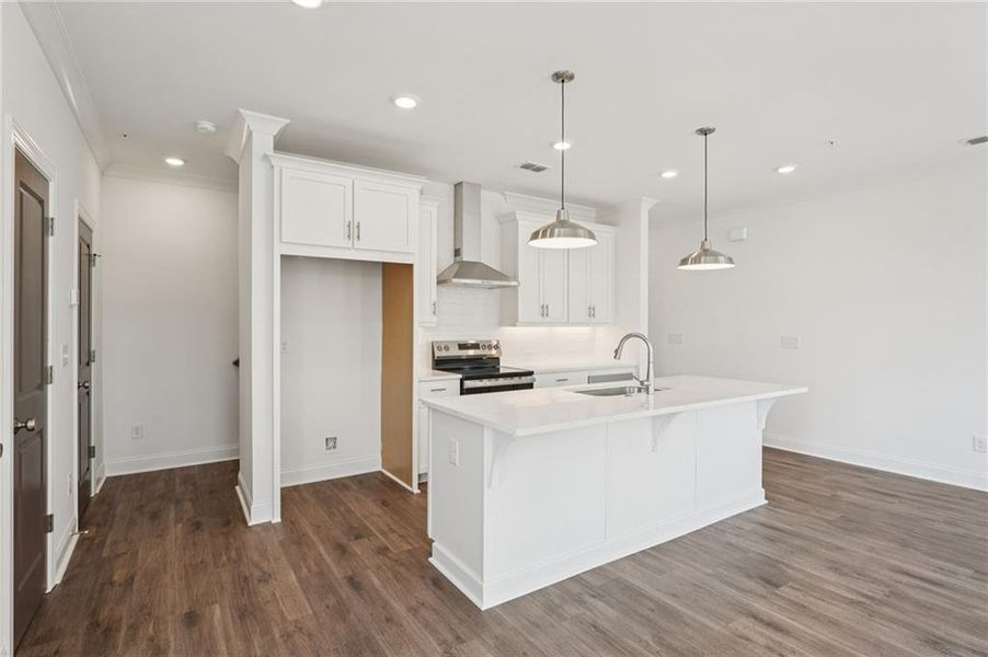 Furnished interior view inside a new home in Market Square at Sawnee Village, Cumming (Image 8).