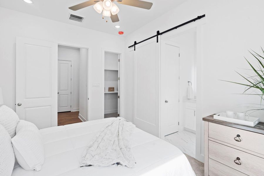 Plush, stain resistant carpet and 1/2" padding