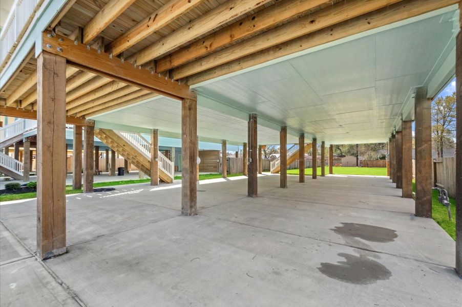 Exterior details and patio area of a home in , La Porte (Image 3).