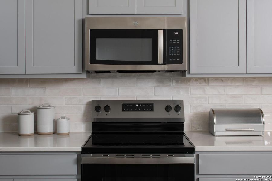 Close-up of interior finishes inside a home in Meadows at Hennersby Hollow 40's, San Antonio (Image 19). Close-up of interior finishes inside a home in Meadows at Hennersby Hollow 40's, San Antonio (Image 19).