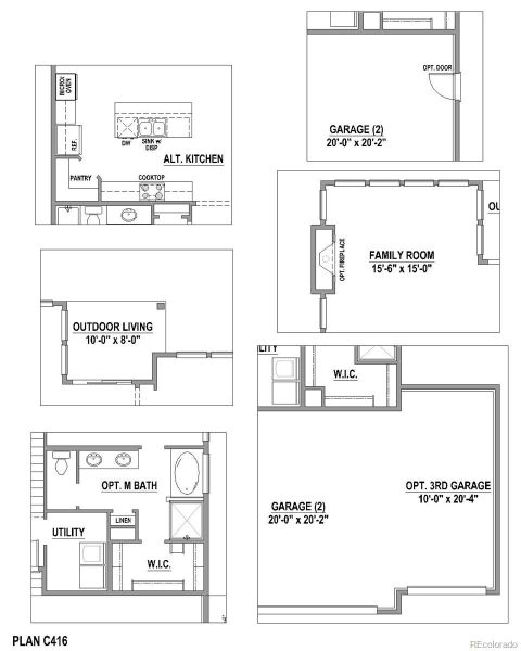 2D floor plan layout of this home in Sterling Ranch Homestead 80s, Colorado Springs, CO (Image 2). 2D floor plan layout of this home in Sterling Ranch Homestead 80s, Colorado Springs, CO (Image 2).