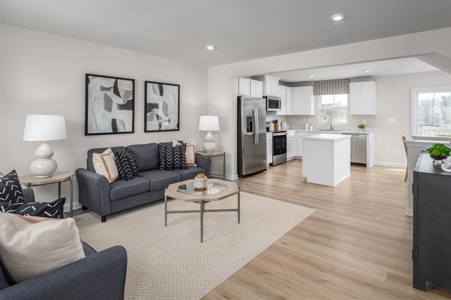 Furnished interior view inside a new home in Fall Crest, Antioch (Image 8).