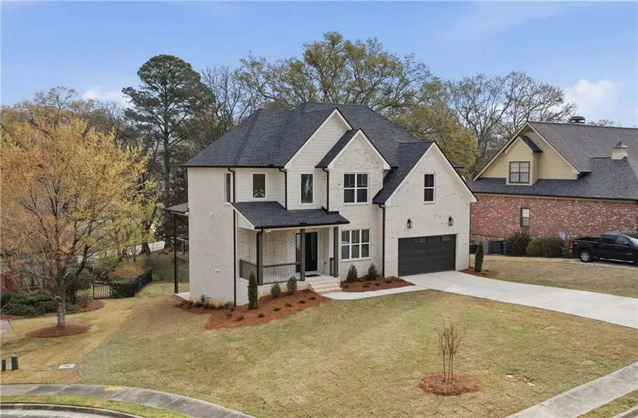 Front exterior of a new home in , Gainesville, GA, highlighting curb appeal (Image 1). Front exterior of a new home in , Gainesville, GA, highlighting curb appeal (Image 1).