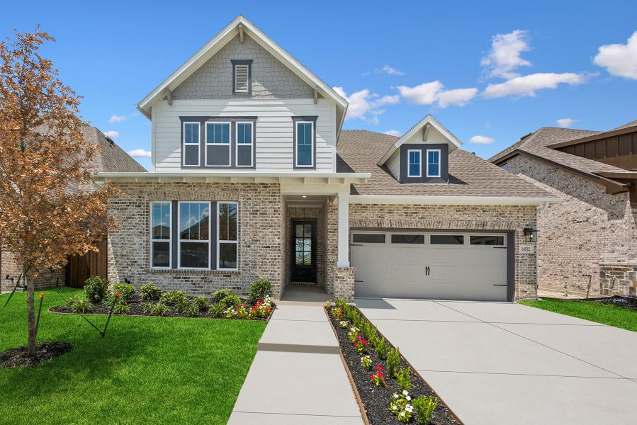 Front exterior of a new home in Walsh Classic, Fort Worth, TX, highlighting curb appeal (Image 19).