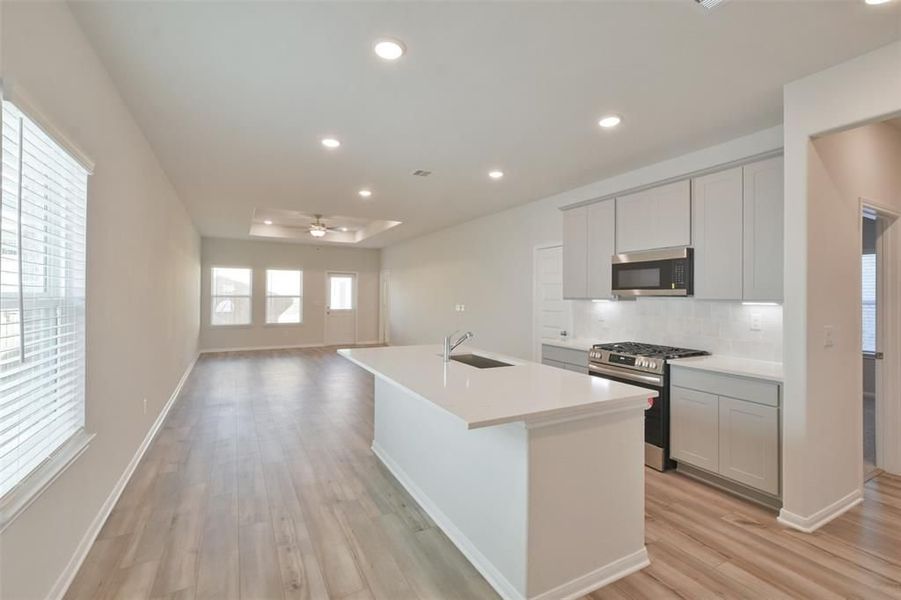 Furnished interior view inside a new home in Lakes at Black Oak, Magnolia (Image 41).