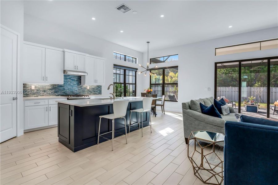Furnished interior view inside a new home in , Parkland (Image 6).