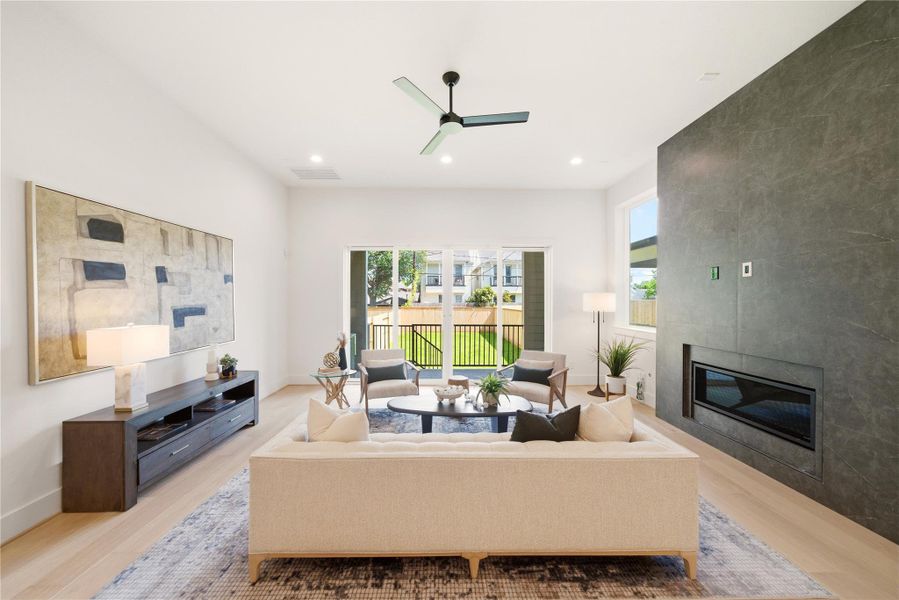 Furnished interior view inside a new home in , Houston (Image 7).