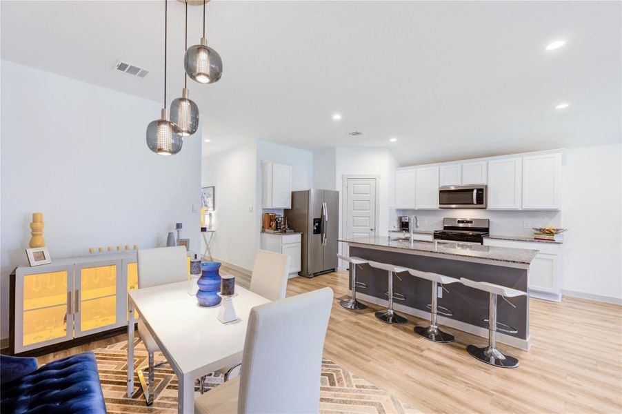 Furnished interior view inside a new home in Palm Royal Estates, Baytown (Image 13). Furnished interior view inside a new home in Palm Royal Estates, Baytown (Image 13).