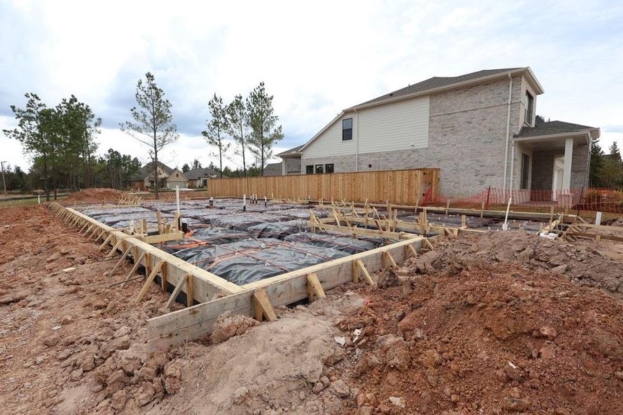 Every foundation at DWH is engineered and it’s inspected three times! We do not do “batch” testing.  Rest easy knowing your foundation comes with a 10 year warranty.