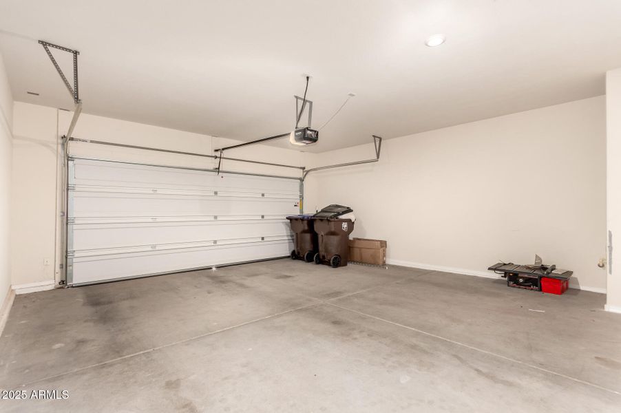 Garage with opener Garage with opener