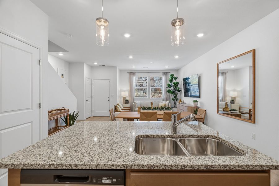 Representative furnished interior of a home built from the 2002 by Risewell Homes in Harvest Crossing, Aurora (Image 9).
