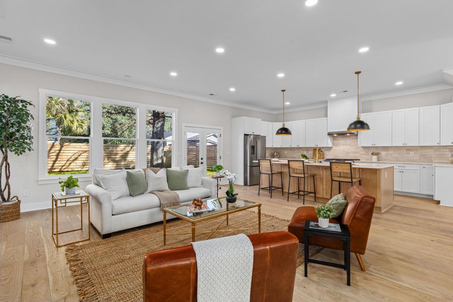 Furnished interior view inside a new home in , Charleston (Image 34).