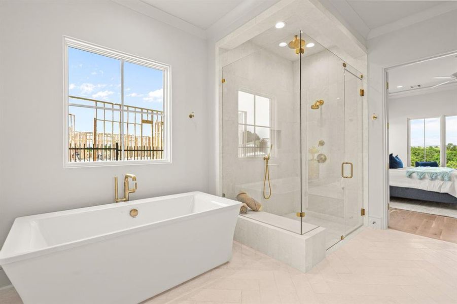 Furnished interior view inside a new home in , Fort Worth (Image 15).