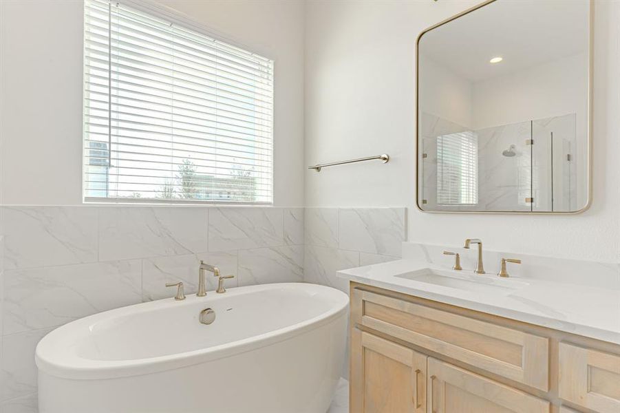 Furnished interior view inside a new home in , Aledo (Image 6).