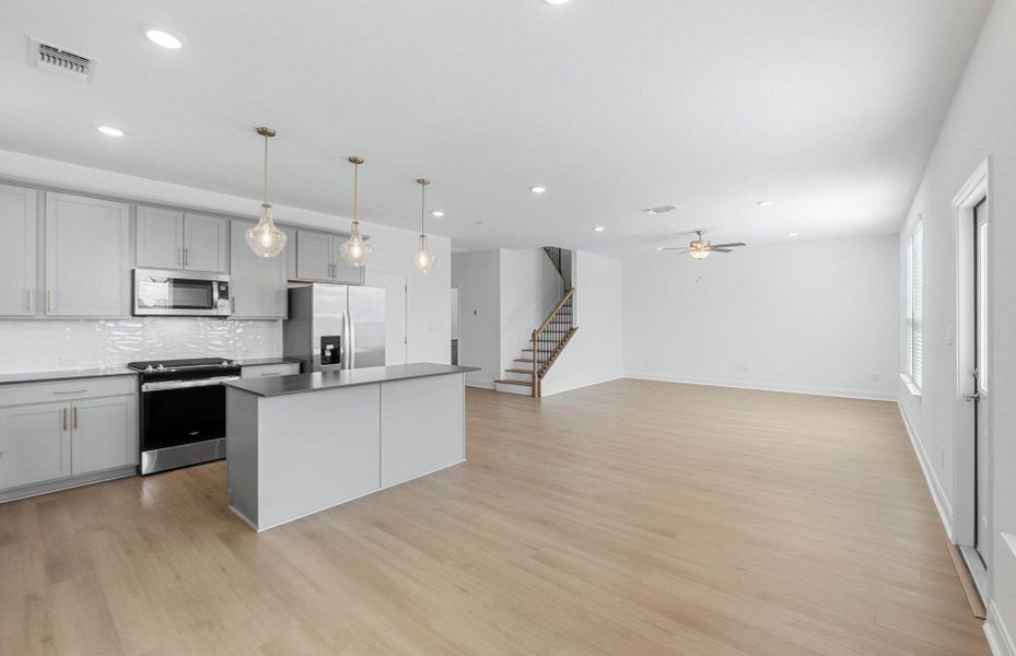 Furnished interior view inside a new home in Patterson Ranch, Georgetown (Image 5).